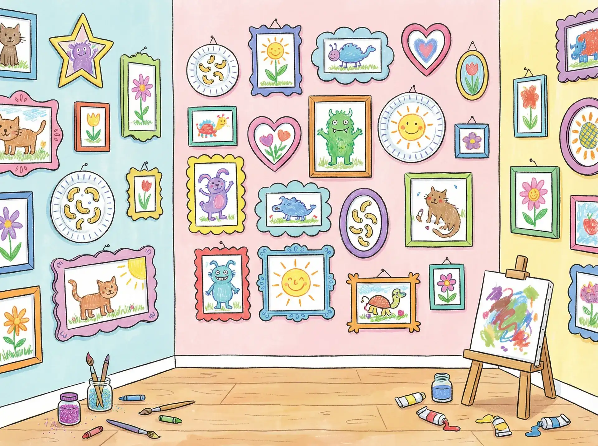 小朋友的彩色画作 - 欧产日产国产精品精品 创意展示